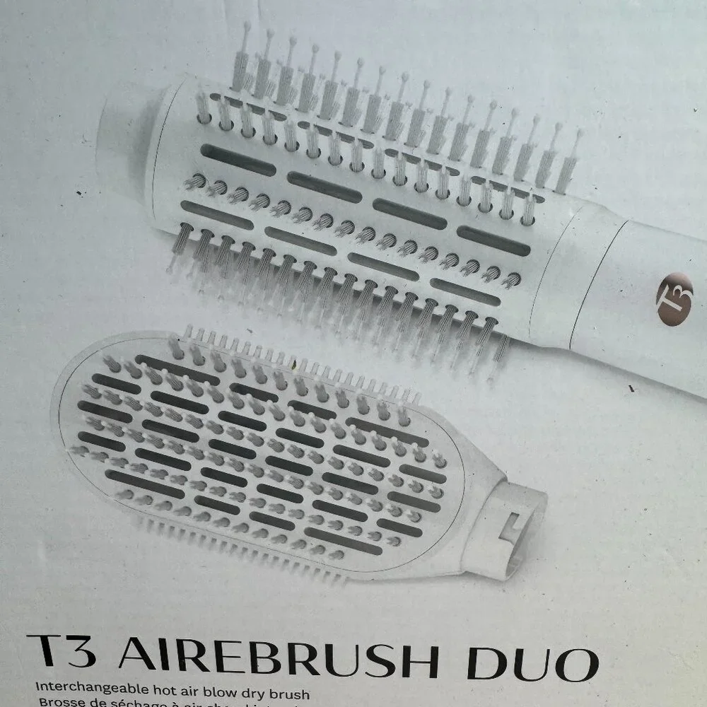 T3 AIREBRUSH DUO Dual-Attachment‎ Blow Dry Brush NWT